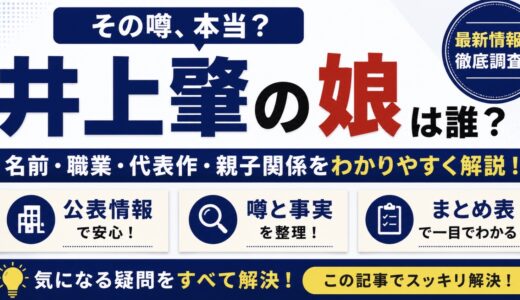 井上肇の娘は声優の井上遥乃！親子関係や代表作を調査